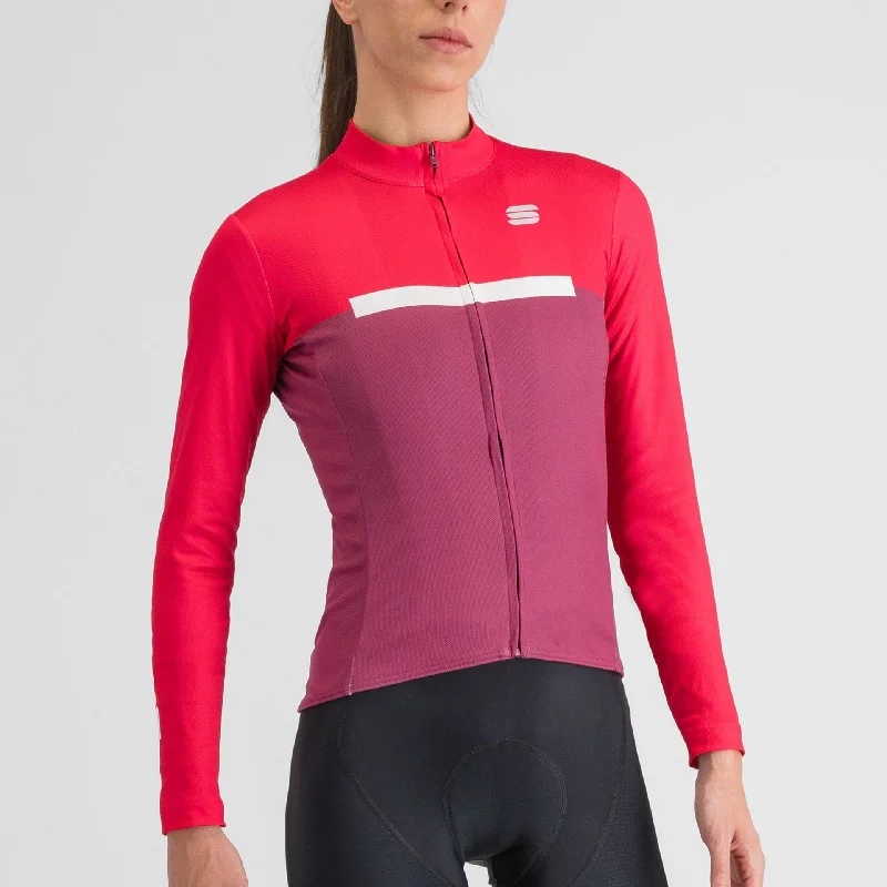 Maglia maniche lunghe donna Sportful Pista - Rosa