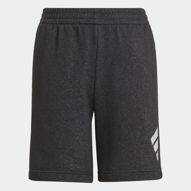 bicycle touring agility-Adidas Future Icons 3-Stripes Boys Shorts -Black