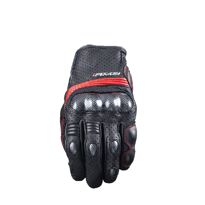 FIVE SPORT CITY CARBON GLOVES - RED/BLACK