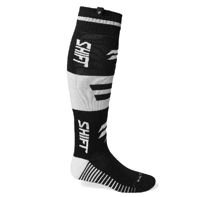 SHIFT BLACK LABEL KING YOUTH SOCKS 2021 - BLACK/WHITE