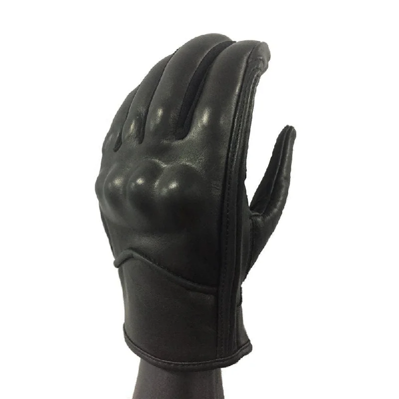 TENTENTHS CRUISE LEATHER GLOVES - BLACK