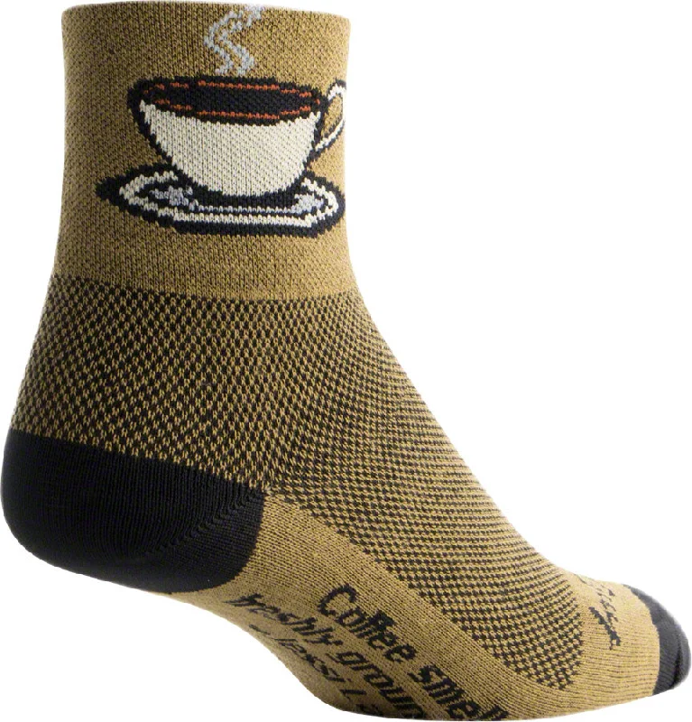 SockGuy Classic Coffee Socks - 3" Brown Small/Medium