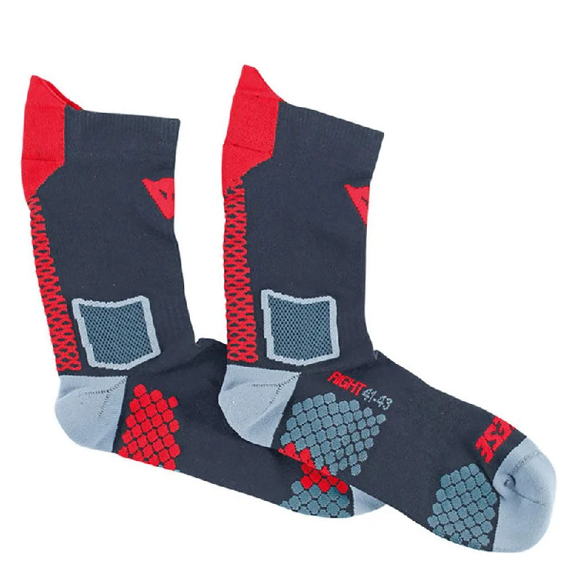 DAINESE D-CORE MID SOCK - BLACK/RED