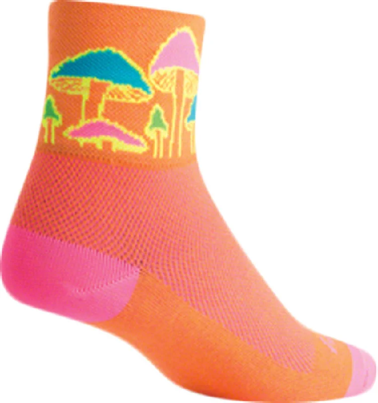 SockGuy Classic Trippin Socks - 3" Orange Small/Medium