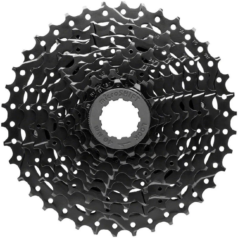 microSHIFT ADVENT Super Short Cassette - 9 Speed 11-38t Black ED Coated