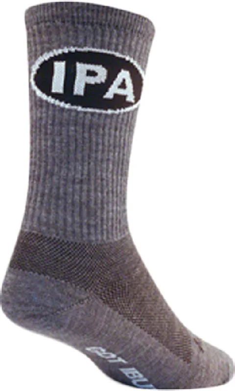 SockGuy Wool IPA Socks - 6" Gray Large/X-Large