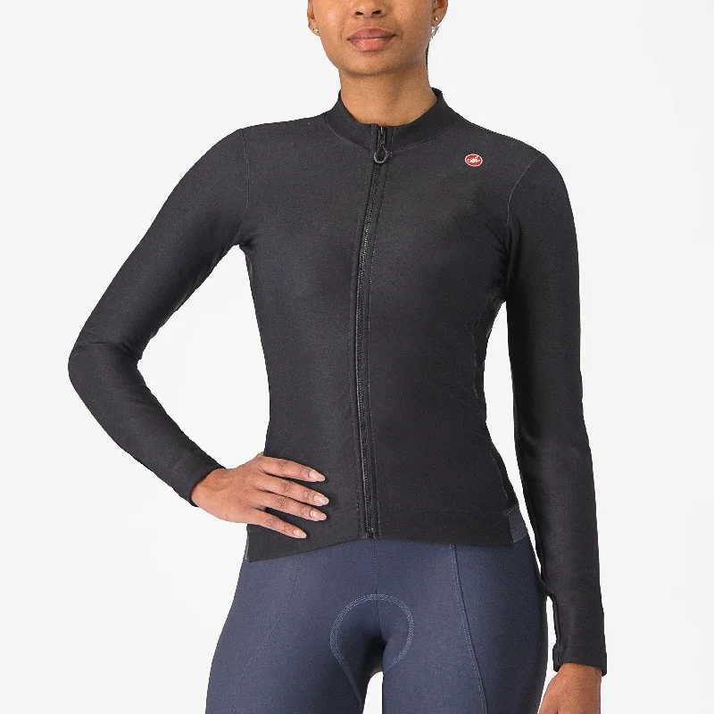 Maglia donna maniche lunghe Castelli Espresso Thermal - Nero