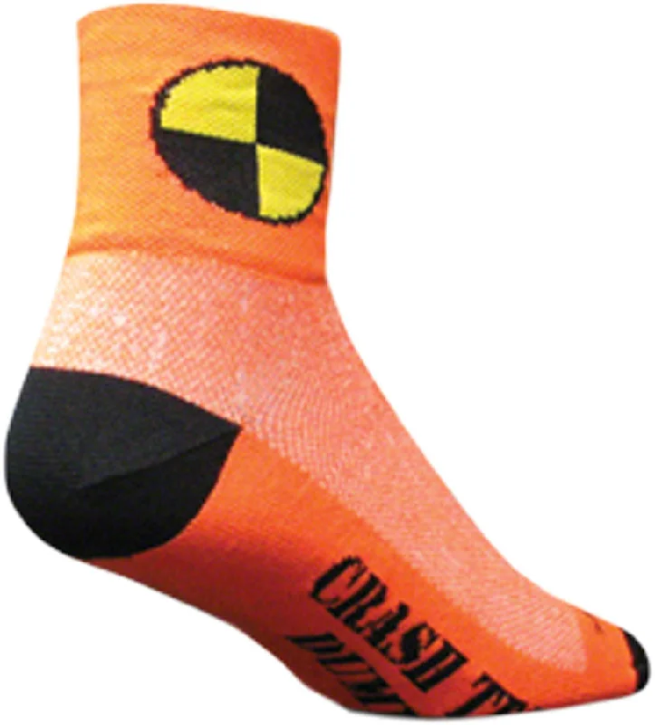 SockGuy Classic Crash Socks - 3" Orange Large/X-Large