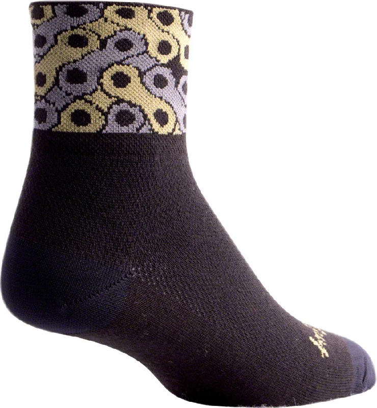 SockGuy Classic Links Socks - 3" Black Small/Medium