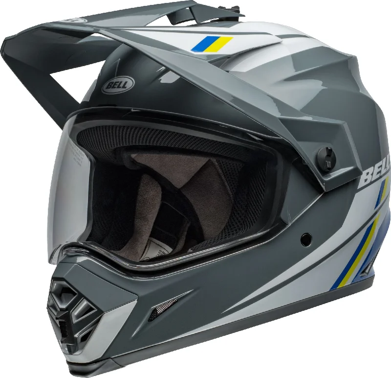 BELL MX-9 ADVENTURE MIPS ALPINE HELMET - GLOSS GREY/BLUE