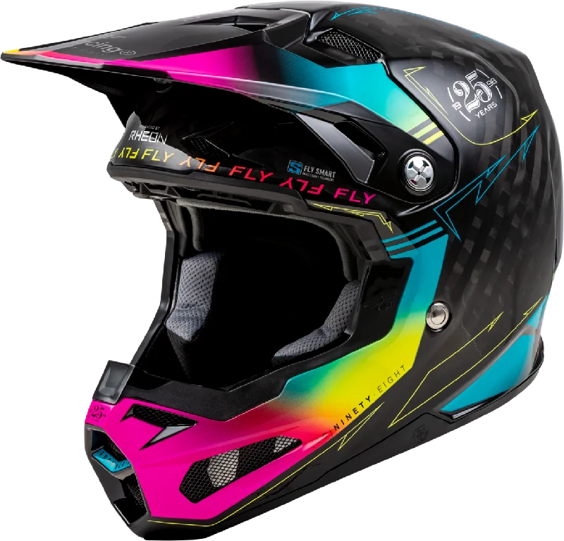 FLY 2024 FORMULA S LEGACY HELMET - BLACK/ELECTRIC BLUE/FUSCHIA