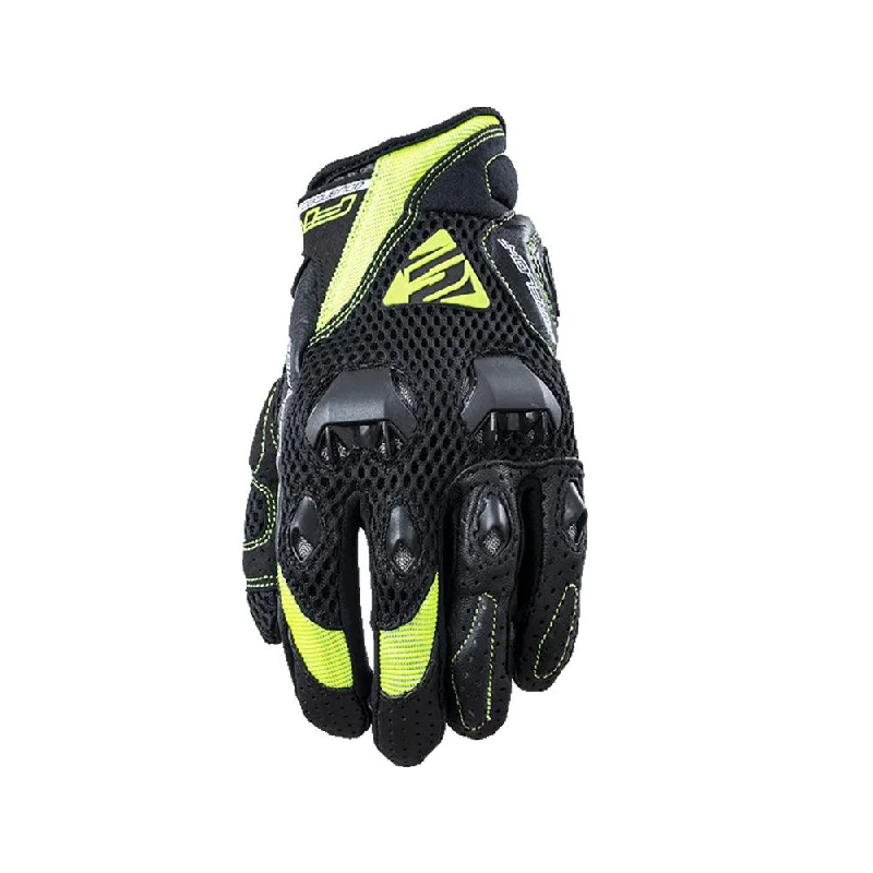 FIVE STUNT EVO AIRFLOW GLOVES - BLACK/FLUO YELLOW