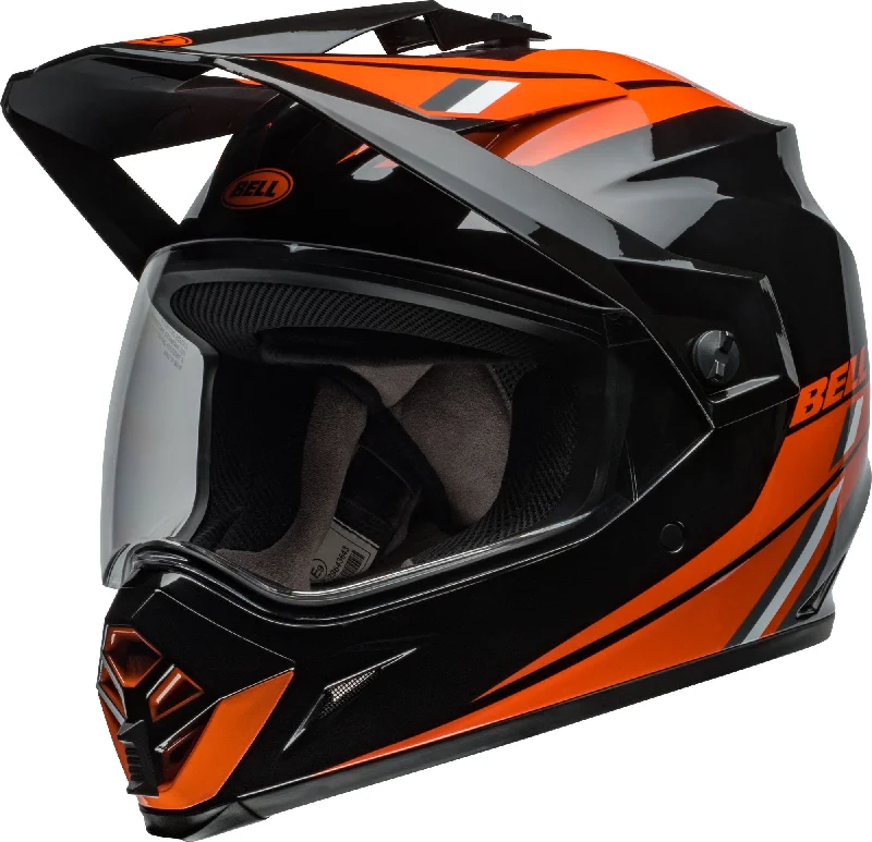 BELL MX-9 ADVENTURE MIPS ALPINE HELMET - GLOSS BLACK/ORANGE