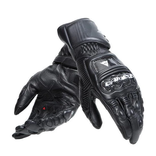 DAINESE DRUID 4 LEATHER GLOVES - BLACK/CHARCOAL GREY