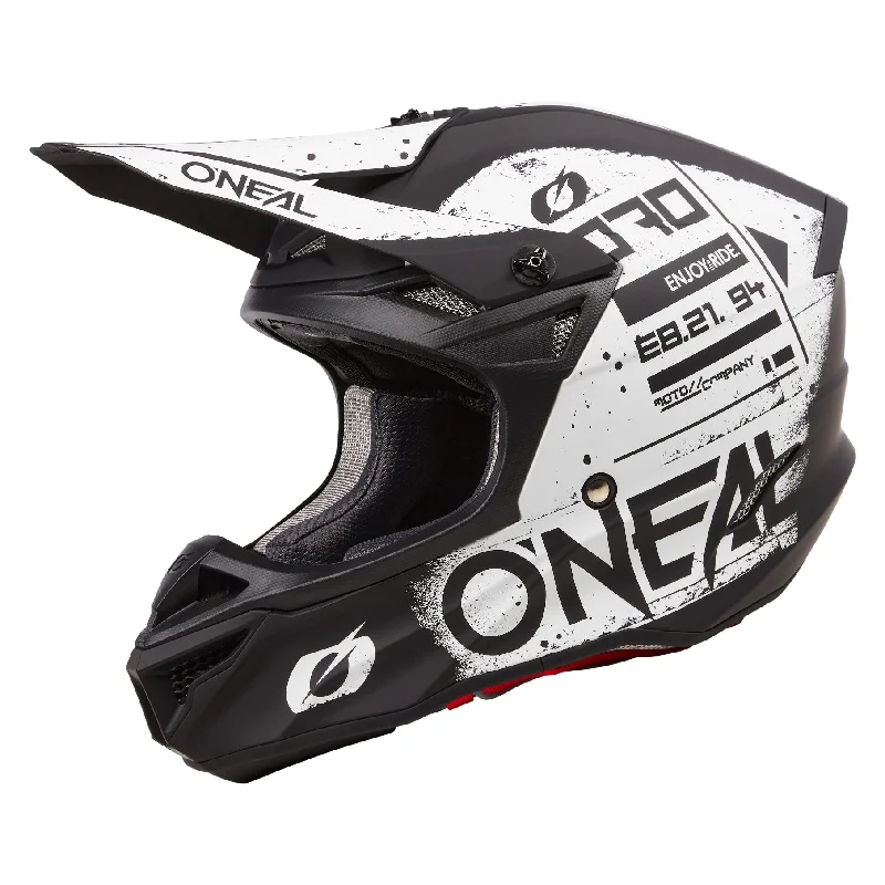 ONEAL 2025 5 SERIES SCARZ HELMET - BLACK/WHITE