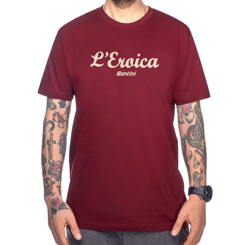 T-Shirt Santini Eroica - Bordeaux