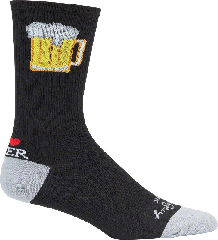 SockGuy SGX Tallboy Socks - 6" Black Small/Medium