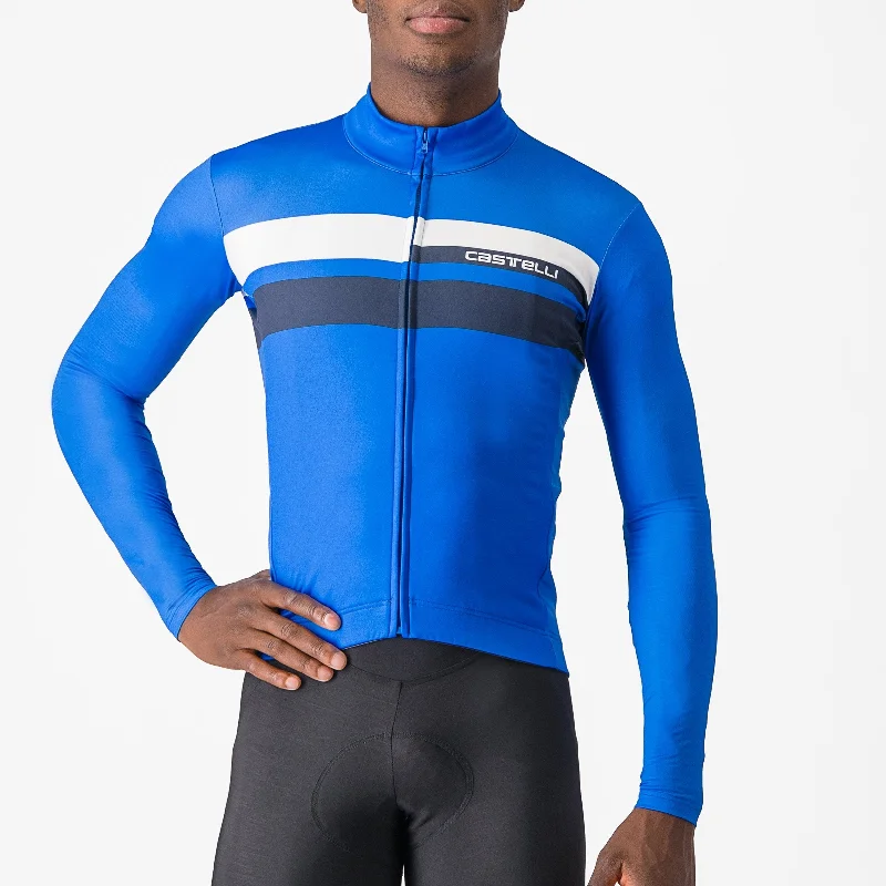 Maglia maniche lunghe Castelli Lineare - Blu