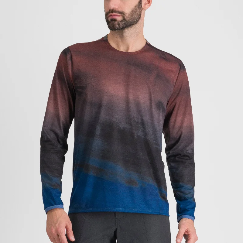 Maglia maniche lunghe Sportful Flow Giara - Blu