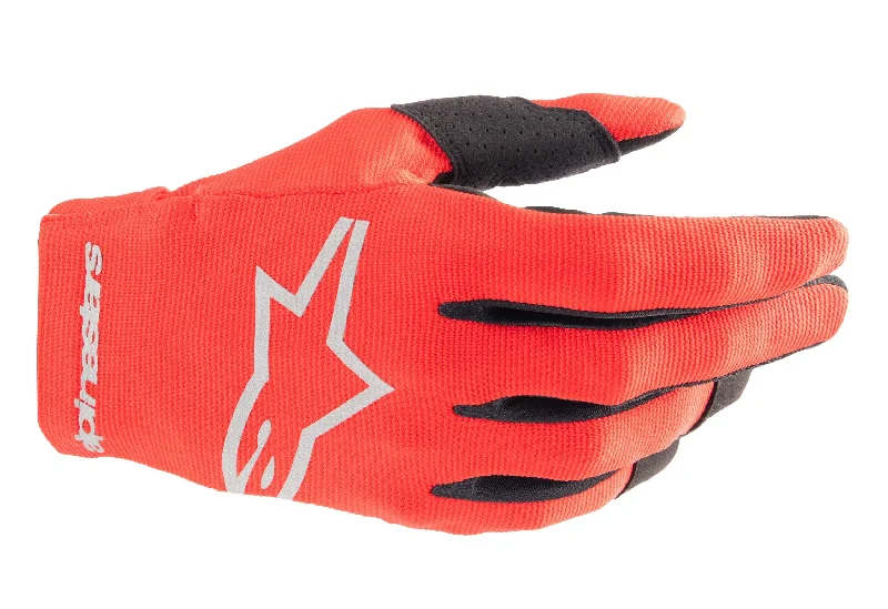 ALPINESTARS 2024 RADAR GLOVES - MARS RED/SILVER