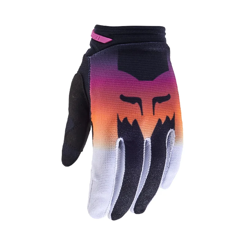 FOX 2024 WOMENS 180 FLORA GLOVES - BLACK/PINK