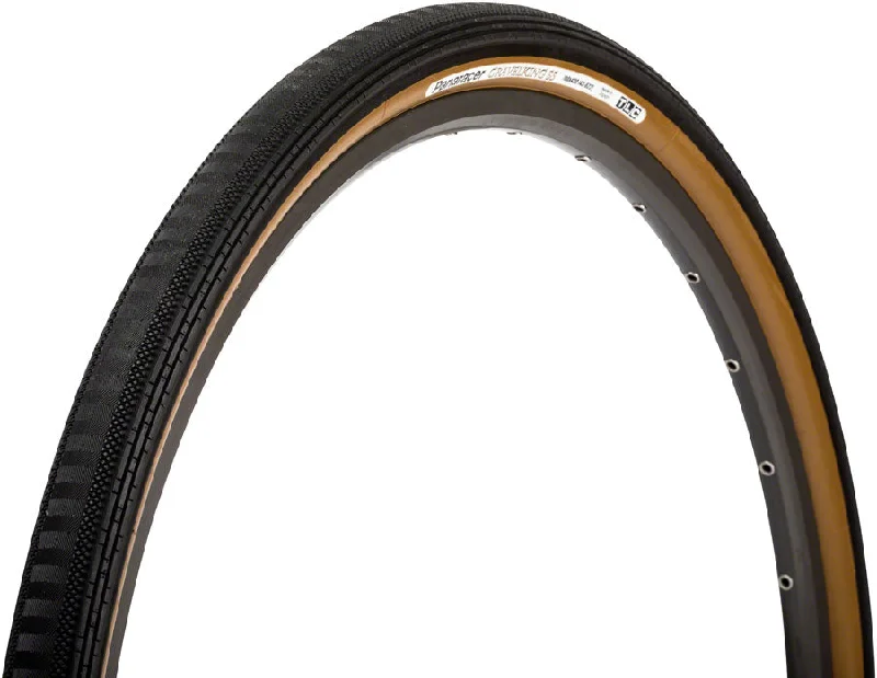 Panaracer GravelKing SS Tire - 700 x 43 Tubeless Folding Black/Brown