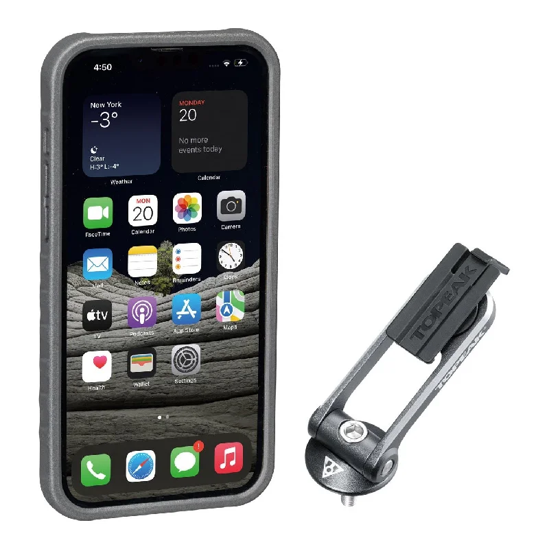 Custodia Topeak RideCase per iPhone 11 Pro Max nera/grigia con supporto