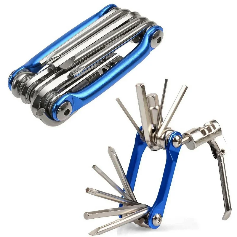 Multifunction 11 In1 Bicycle Repairing Set Bike Bike Repair Tool Kit Wrench Screwdriver Chain Hex Spoke Mountain Cycling Tools