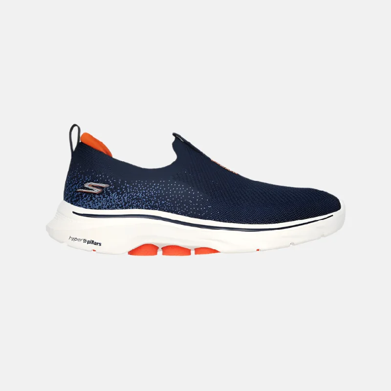 Skechers Go Walk 7 Men's Walking Shoes -Navy/Orange