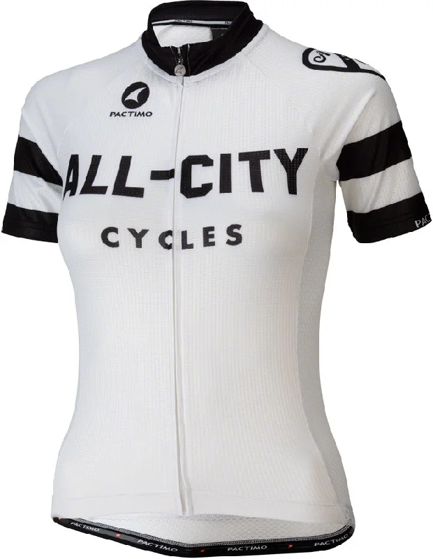 All-City Classic Jersey - White/Black Short Sleeve Womens X-Small