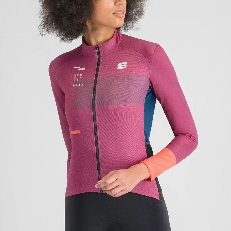 Maglia maniche lunghe donna Sportful Breakout Supergiara - Viola