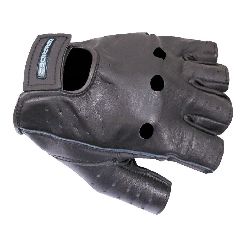 DRIRIDER FINGERLESS GLOVES - BLACK