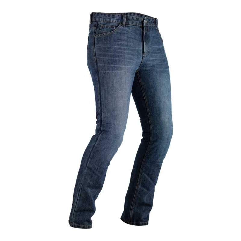 bicycle lever responsiveness-RST SINGLE LAYER KEVLAR JEANS (SHORT LEG) - BLUE