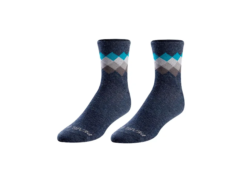 Pearl Izumi Merino Wool Sock Nvy/TealSol MD