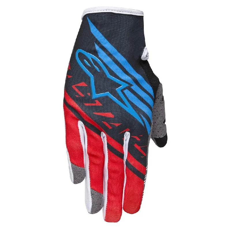 ALPINESTARS RACER SUPERMATIC GLOVES - BLACK/RED/BLUE