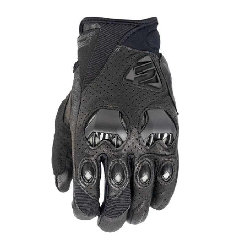 FIVE STUNT EVO LEATHER VENTED GLOVES - BLACK