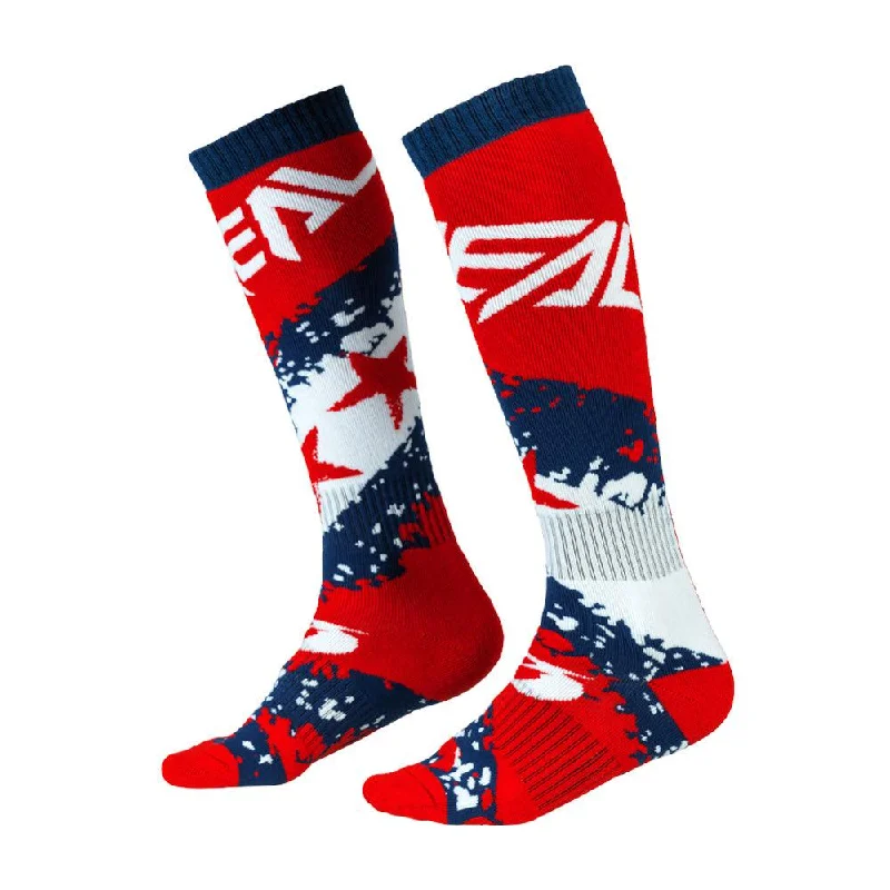 ONEAL PRO MX STARS 2022 SOCKS - RED/BLUE