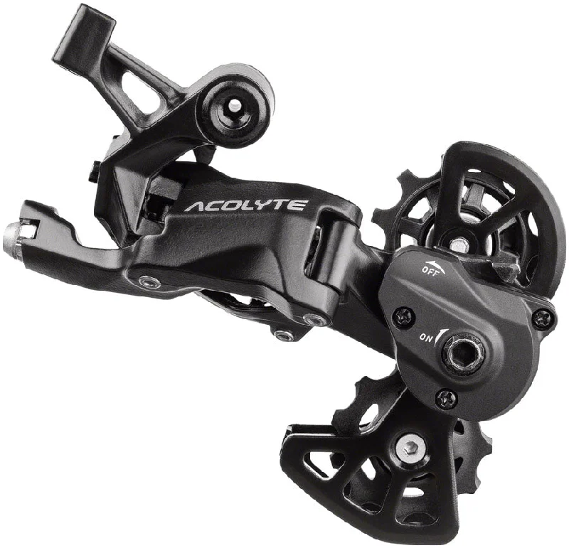 microSHIFT Acolyte Super Short Rear Derailleur - 8 Speed Super Short Cage BLK With SpringLock