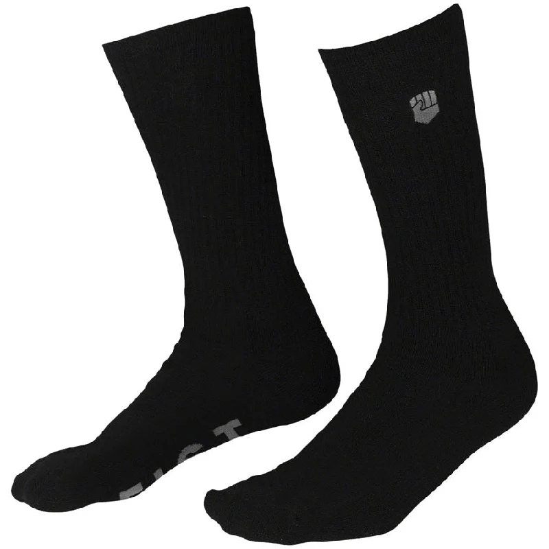 Blackout Crew Bike Socks - Black