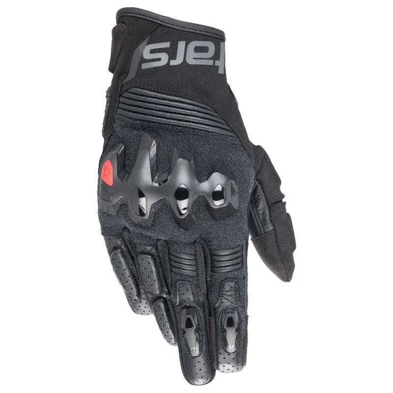 ALPINESTARS HALO LEATHER GLOVES - BLACK