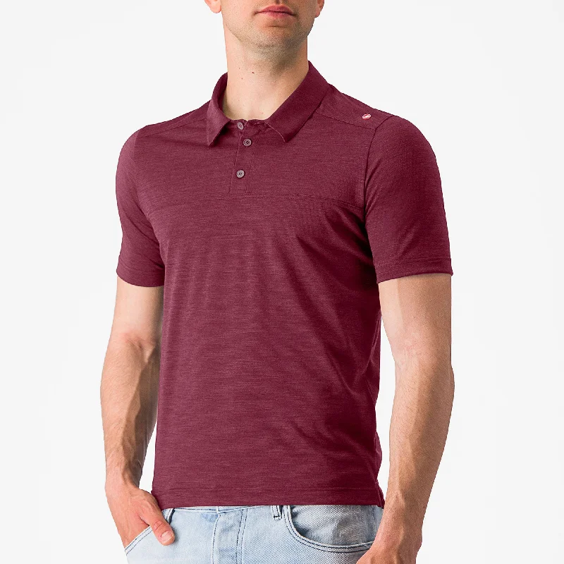 Polo Castelli Merino - Bordeaux