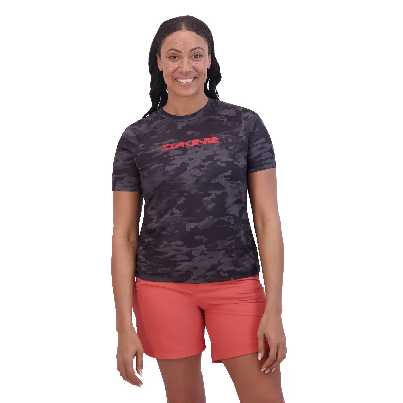 Syncline Short Sleeve Jersey Women's - Black Vintage Camo