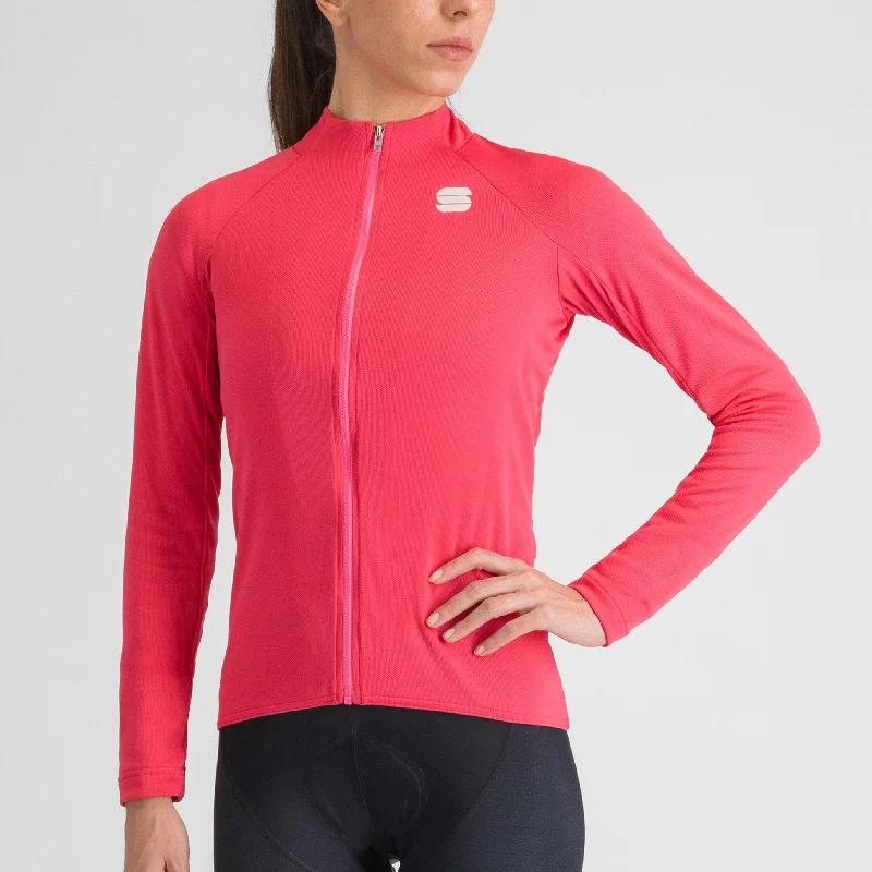 Maglia donna maniche lunghe Sportful Matchy - Rosa scuro