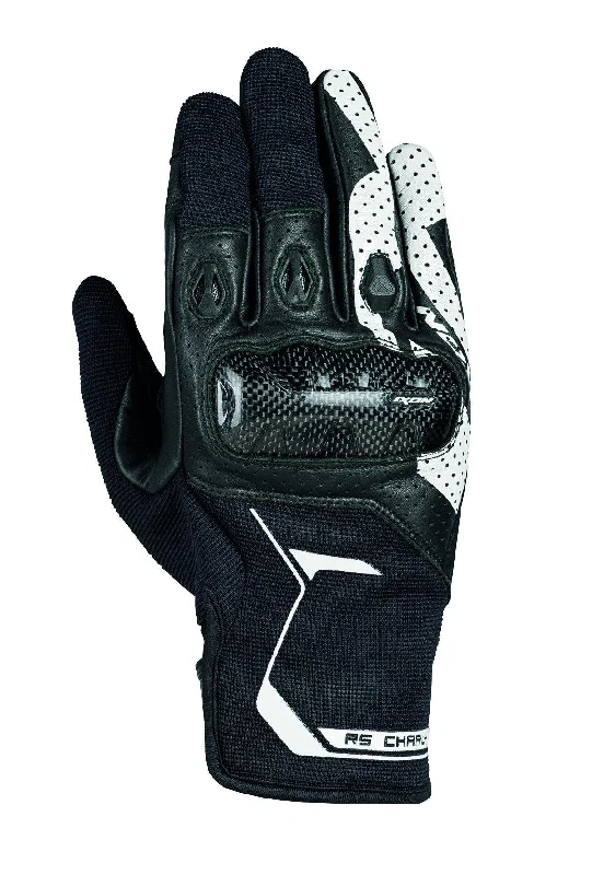 IXON RS CHARLY GLOVES - BLACK/WHITE