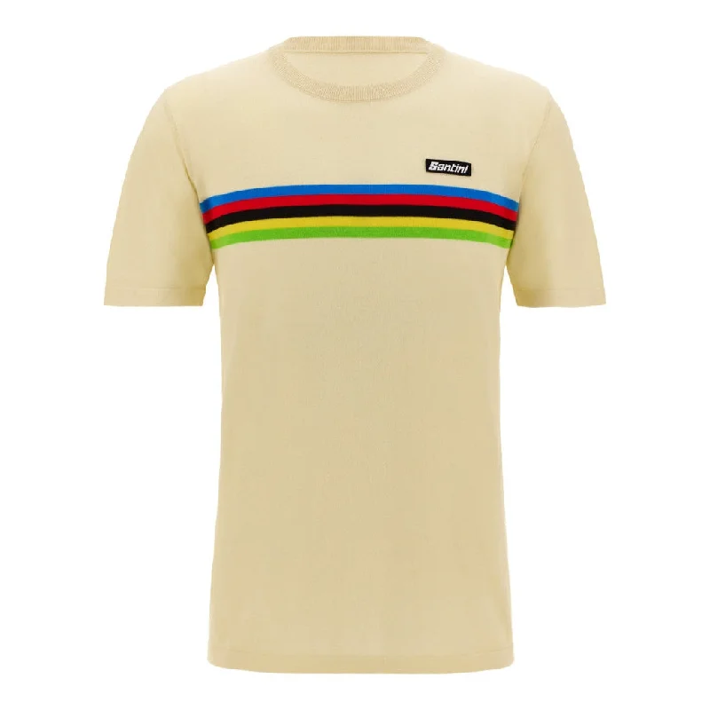 T-Shirt Santini UCI World Champion - Bianco