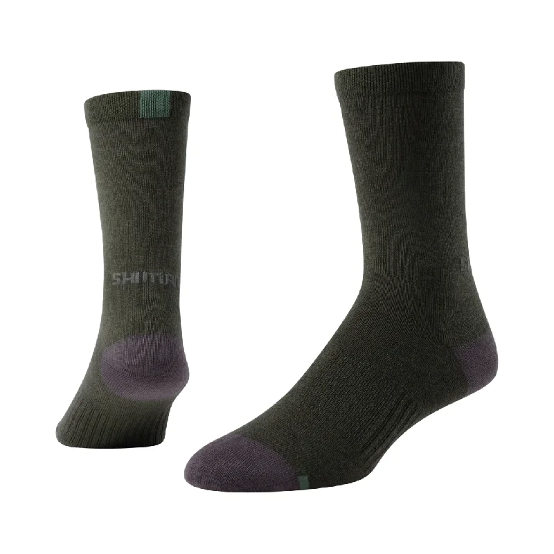 Shimano Performance Wool Sock - Dark Olive