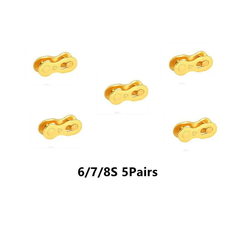 5Pairs 8S Gold