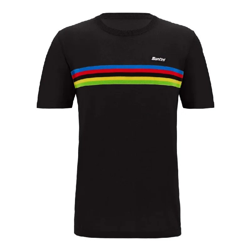 T-Shirt Santini UCI World Champion - Nero