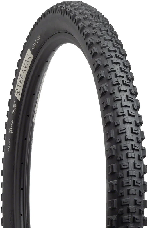 Teravail Honcho Tire - 27.5 x 2.4 Tubeless Folding Black Light and Supple