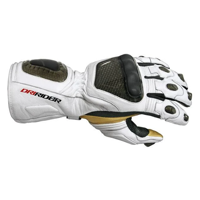 DRIRIDER TRACK GLOVES - BLACK/WHITE